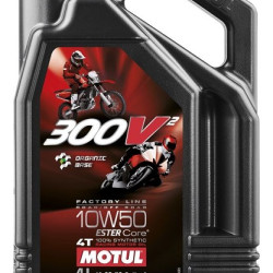 MOTUL 300V² 4T FACTORY LINE 10W 50 MOTORKERÉKPÁR OLAJ 4L